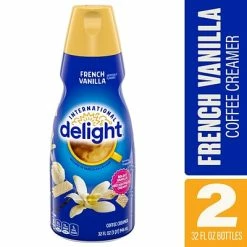 Outlet 😀 Creamers International Delight French Vanilla Coffee Creamer 32Oz, 2PK 😍