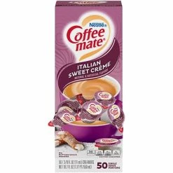 Outlet 🌟 Creamers Coffee Mate Italian Sweet Creme Liquid Creamer, 0.38 Oz., 50/Box (NES84652) 🧨