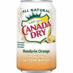 Brand new 🥰 Water & Beverages Canada Dry Mandarin Orange Sparkling Water 12oz 24/ct 🤩