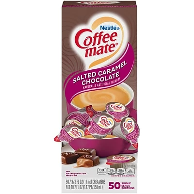 Discount βοΈ Coffee Mate Creamers Coffee-mate Salted Caramel Chocolate Liquid Creamer, 0.38 Oz., 50/Box (77197) π