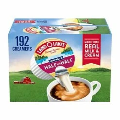 Buy ⭐ Creamers Land O'Lakes Mini-Moo's Half And Half Liquid Creamer, 0.28 Oz., 192/Carton (ORG100718) 😀