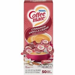 Budget 🔥 Coffee Mate Creamers Coffee-mate Cinnamon Vanilla Creme Liquid Creamer, 0.38 Oz., 50/Box (42498) ⭐