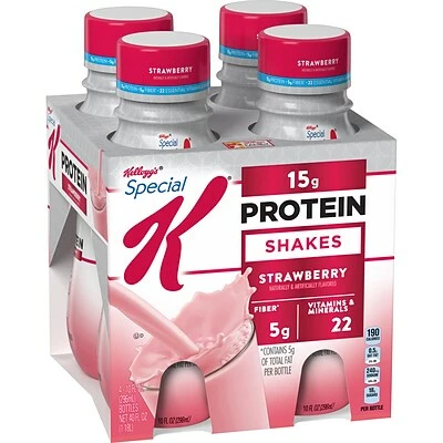 Best deal π₯ Energy & Sports Drinks Kellogg'sβ’ Special Kβ’ Protein Shake, Strawberry, 10 Oz., 12/Pack (KEE11179) π - Image 2