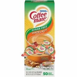 Deals 💯 Creamers Coffee Mate, Sugar Free, Hazelnut, Liquid Creamer, .375oz, 50/Box (NES98468) 😀
