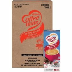 Outlet ✔️ Coffee Mate Creamers Coffee-Mate Singles Peppermint Mocha, 50 Count, 4 Pack (60602) 🧨