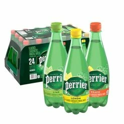 Best Pirce 🤩 Water & Beverages Perrier Carbonated Mineral Water, Assorted Flavors 16.9 Oz., 24/Pack (12411241) 😀