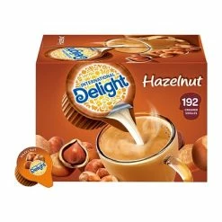 Flash Sale 🎁 Creamers International Delight Hazelnut Liquid Creamer, 0.44 Oz., 192/Carton (WWI101522) 🔔