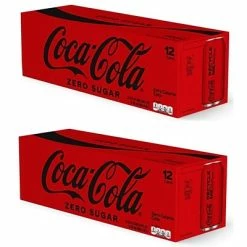 Wholesale 💯 Soft Drinks Coca-Cola Zero Sugar Diet Cola Soda, 12 Oz., 24/Carton (00049000042559) 🧨