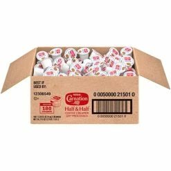 Discount 🤩 Creamers Carnation Half And Half Liquid Creamer, 0.3 Oz., 180/Carton (NES21501) 🤩