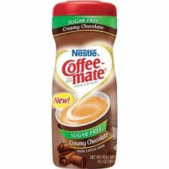 Best Pirce ⭐ Coffee Mate Creamers Nestle® Coffee-mate® Coffee Creamer, Sugar-Free Creamy Chocolate, 10.2 Oz Powder Creamer, 1 Canister ✨