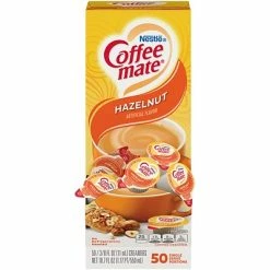 Brand new 👍 Creamers Coffee Mate Hazelnut Liquid Creamer, 0.38 Oz., 50/Box (35180) 🔥