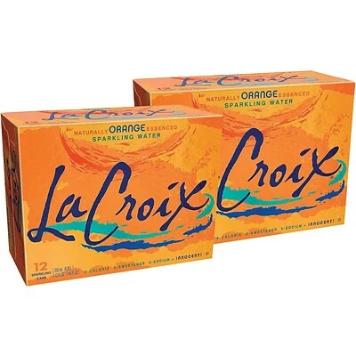 Cheap β Water & Beverages LaCroix Orange Sparkling Water, 12 Oz., 24/Carton (NAV40129) π