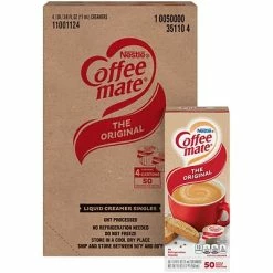 Deals 🌟 Creamers Coffee Mate Singles Original, 50 Count, 4/Pack (283-00008) 🧨