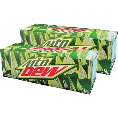 Budget π Soft Drinks Mountain Dew Soda, 12 Oz., 24/Carton (83776) π