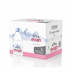 Best Pirce 💯 Spring Water Evian Water, 1 Liter, Pack Of 12 (EVI10000) 🛒