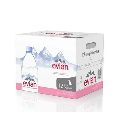 Best Pirce π― Spring Water Evian Water, 1 Liter, Pack Of 12 (EVI10000) π