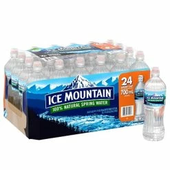 Best Pirce 😍 Ice Mountain 100% Natural Spring Water, Regular Flavor, 700ml Bottles With Sport Cap, 24/Carton (12087164) 🎁