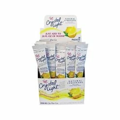 Brand new 🎁 Drink Mixes Crystal Light On The Go Natural Lemonade Drink Mix, 0.17 Oz., 30/Box (00796) ❤️