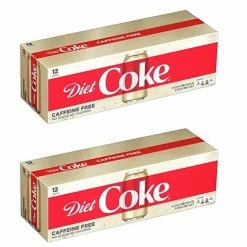 Brand new ✨ Soft Drinks Coca-Cola Diet Coke Original Caffeine Free Soda, 12 Oz., 24/Carton (00049000029345) ❤️