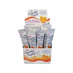 Outlet 👏 Drink Mixes Crystal Light On-The-Go Sugar Free Sunrise Classic Orange Powdered Drink Mix, 0.16 Oz., 30 Packets/Box (GEN00504) ❤️