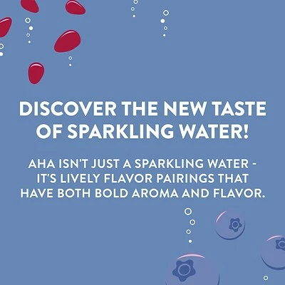 Top 10 𧨠Water & Beverages AHA Blueberry + Pomegranate Sparkling Water, 12 Fl. Oz., 24/Pack (157375) β - Image 3