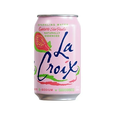 Cheap π Water & Beverages Lacroix Guava Sao Paulo Sparkling Seltzer Water, 12 Fl. Oz., 12 Cans/Pack, 2 Packs/Carton (15021761) π - Image 2