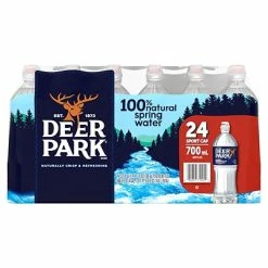 Promo ✨ Deer Park 100% Natural Spring Water, Regular Flavor, 700ml Bottles With Sport Cap, 24/Carton (12255163) ❤️