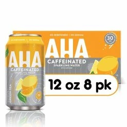 Flash Sale 𧨠Water & Beverages AHA Citrus +Green Tea Sparkling Water, 12 Fl. Oz., 24/Pack (157378) π