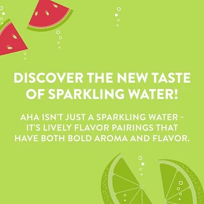 Deals ๐ฏ Water & Beverages AHA Lime + Watermelon Sparkling Water, 12 Fl. Oz., 24/Pack (157376) ๐งจ - Image 3