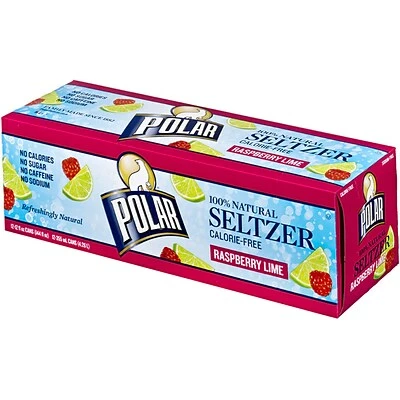 Cheap ✨ Water & Beverages Polar® Raspberry Lime Seltzer, 12 Oz. Cans, 24 Pack (1000230) 😉