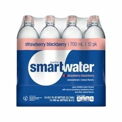 Budget ✨ Glaceau Smartwater Flavored Water, 23.7 Oz., 12/Pack (157196) 🧨