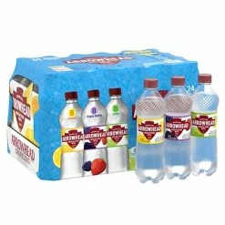 Hot Sale 🧨 Water & Beverages Arrowhead Sparkling Water, Variety: Pomegranate Lemonade, Triple Berry, And Lime, 16.9 Oz. Bottles, 24/Carton (12349681) 🤩