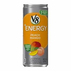 Brand new ⌛ V8 +Energy Peach Mango Energy Drink Juice, 8 Oz., 24/Box (307-00068) ⌛