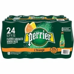 Flash Sale 🔔 Water & Beverages Perrier Lemon Orange Sparkling Mineral Water, 16.9 Oz., 24/Carton (12242377) 🔥
