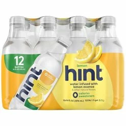 Cheapest 🎉 Hint Lemon Flavored Water 16 Fl. Oz., 12/Carton (02136) ⌛
