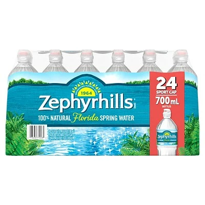 Top 10 π Zephyrhills 100% Natural Spring Water, Regular Flavor, 700ml Bottles With Sport Cap, 24/Carton (12087206) 𧨠- Image 2