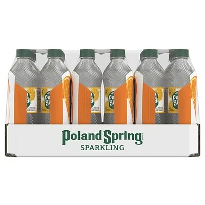 Top 10 ๐คฉ Water & Beverages Poland Spring Sparkling Water, Orange, 16.9 Oz. Bottles, 24/Carton (12349571/122060) ๐ - Image 2