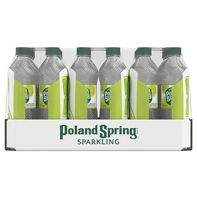 Wholesale π€© Water & Beverages Poland Spring Sparkling Water, Zesty Lime, 16.9 Oz. Bottles, 24/Carton (12349570/122058) β¨ - Image 2