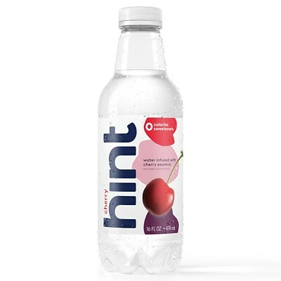 Best Pirce 𧨠Hint Cherry Flavored Water, 16 Fl. Oz., 12/Carton (184739001573) π - Image 2