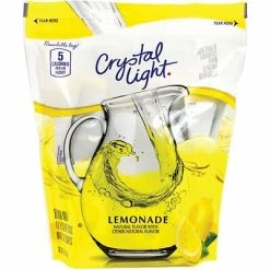 Promo 👏 Drink Mixes Crystal Light® On-The-Go Powdered Drink Mix, 8.6 Oz. Pitcher Packets, Lemonade, 16/Box (220-00552) 🔔