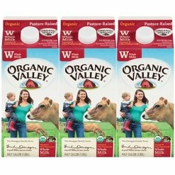 Hot Sale ⭐ Organic Valley Whole Milk, 64 Oz., 3/Pack (307-00348) 🛒