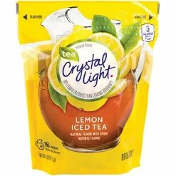 Cheap 😉 Drink Mixes Crystal Light® On-The-Go Iced Tea Powdered Drink Mix, 4.26 Oz. Packets, Lemon, 16/Box (220-00553) ⭐
