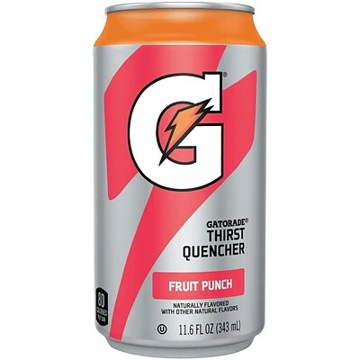 Best Pirce 🔔 Energy & Sports Drinks Gatorade Thirst Quencher Fruit Punch Sports Drink, 11.6 Fl. Oz., 24/Carton (QUA30903) ✨