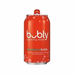 Promo 😍 Bubly Strawberry Flavor Sparkling Seltzer Water, 12 Fl. Oz., 8 Cans/Pack, 3 Packs/Carton (17142) 😉